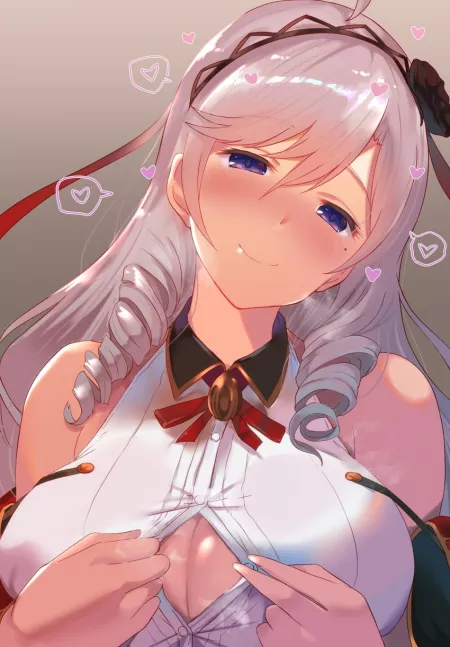 [Azur Lane] Algerie Giving a Tease by Written_up_for_125