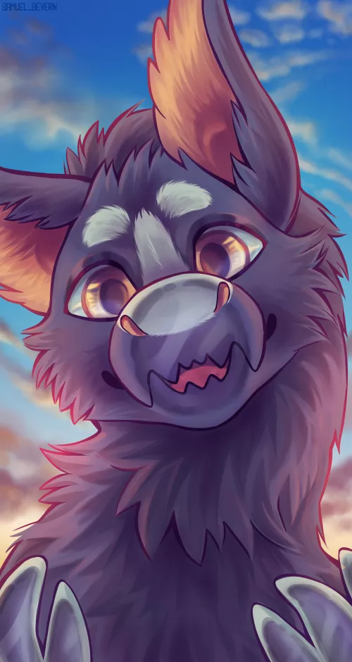 ✨B o o p✨ Made a phone wallpaper of my noodle best boi and I'm in love with it(art by me @SevernSamuel on twitter) by S-Severn