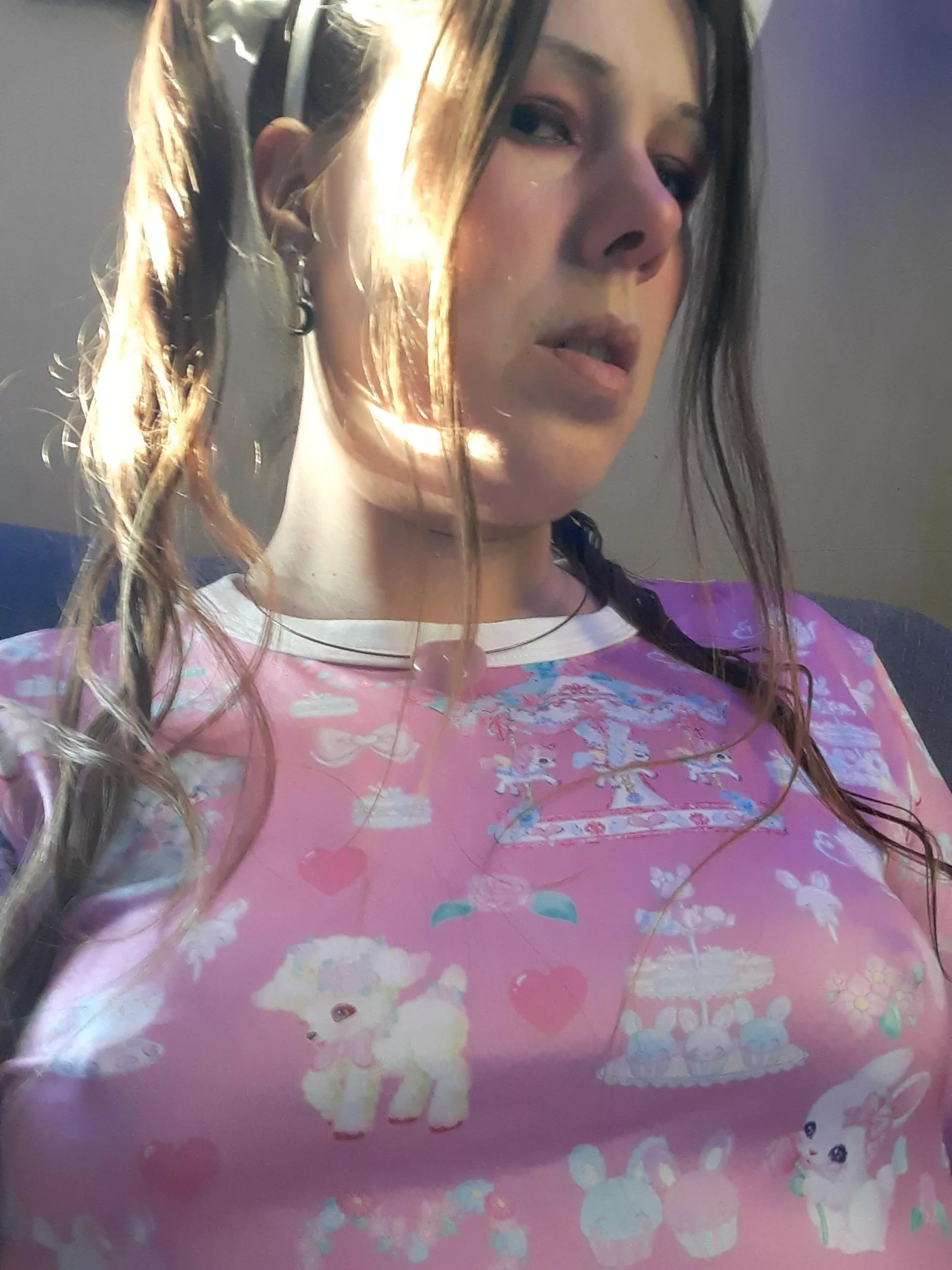 Baby Moon got a new onesie and headband and today is the first time I'm wearing them..and I feel super duper cutie in it 🥰 posted by moongirl1125