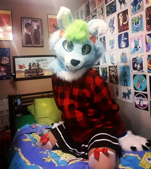 Back in the skirt :3 by ThatBlueBun