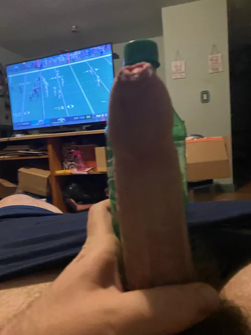 Bad pic but me vs 20oz sprite. by BaconTacoGod