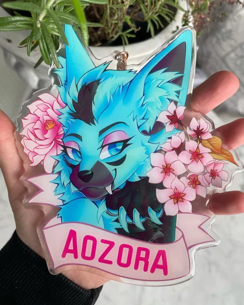Badge art by me 🌸 Love how this one came out! by rexyjackal