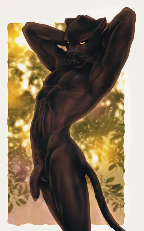 bagheera and his pet snake. (yuni) by UndeadDorito