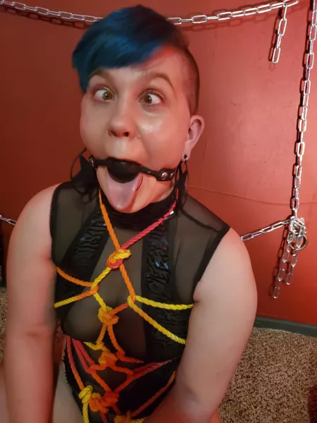 Ball gag goofiness 😅🥰 by BittyBundtCakes