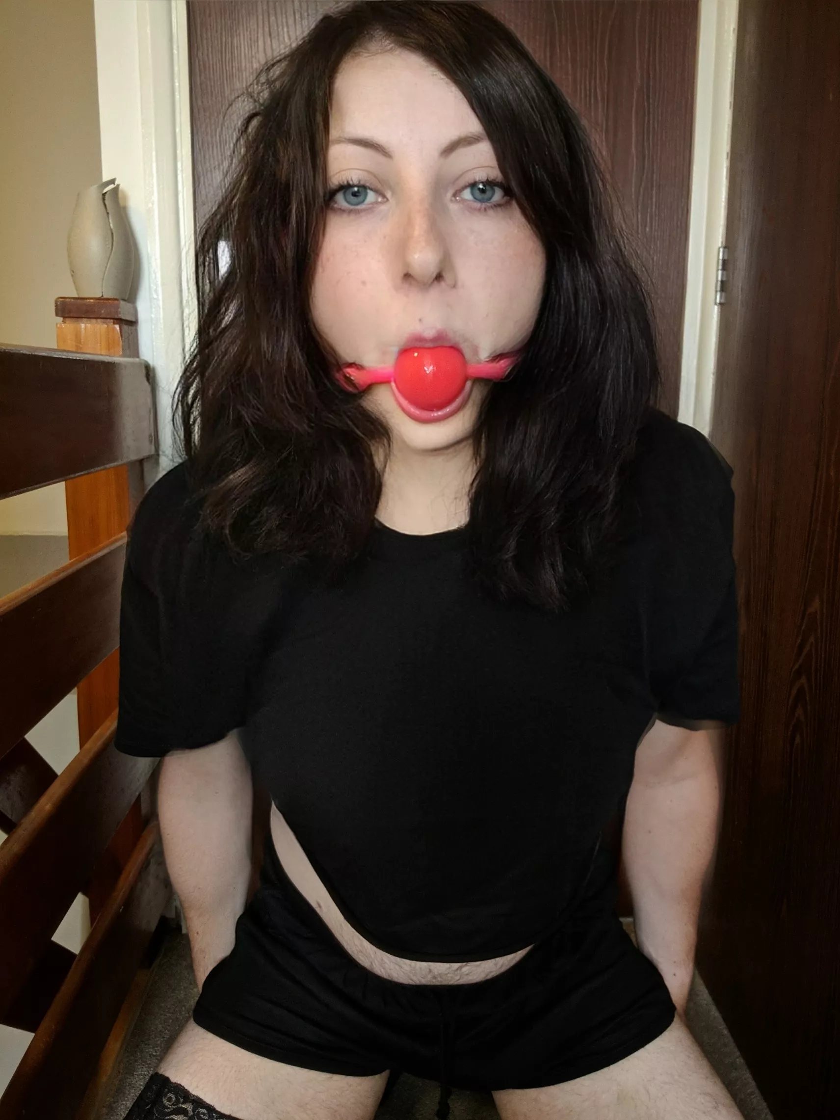 Ball gagged Gothically posted by BDSMPony