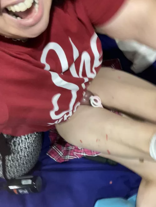 Balls deep in that sissy pussy. And for those who will ask….my shirt says “she who must be obeyed” by LadyAntea