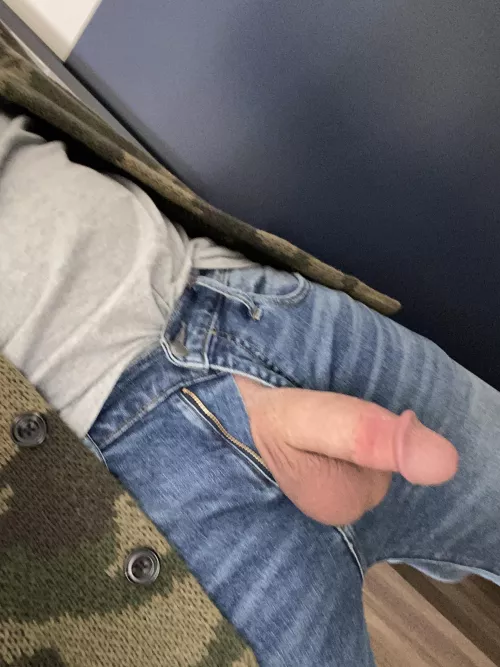 Balls out when working from home by Midwestbull24