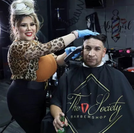 Barber with Big Bazooms by mvf321