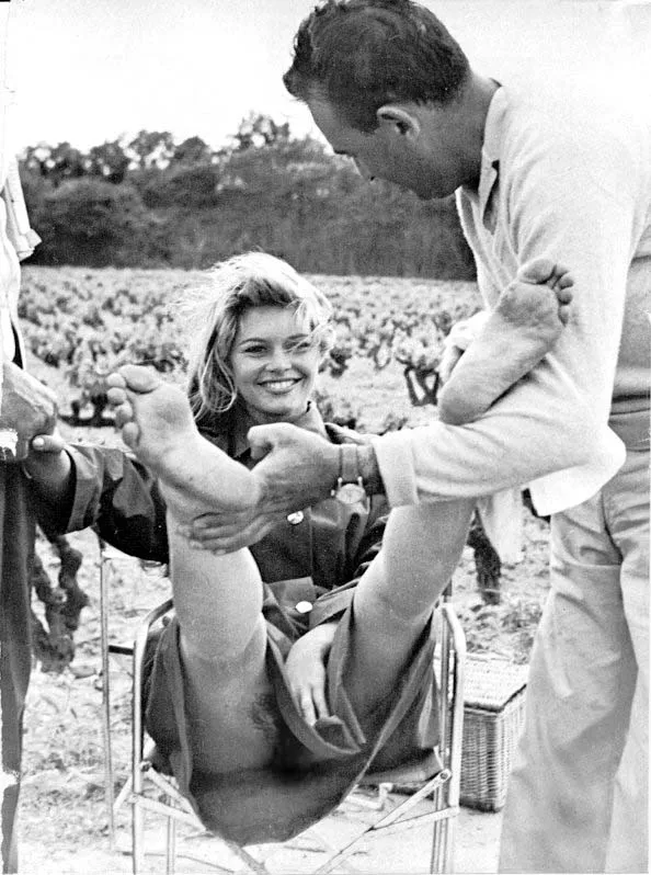 Bardot up skirt; peek-a-boo posted by [deleted]