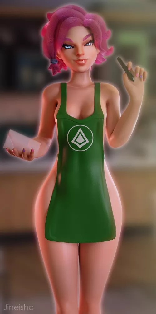 Barista Maeve will take your order (Jineisho) by gifsundgirls