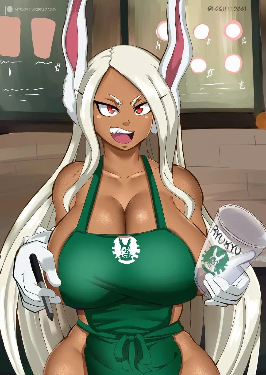 Barista Miruko posted by NautyNautilus