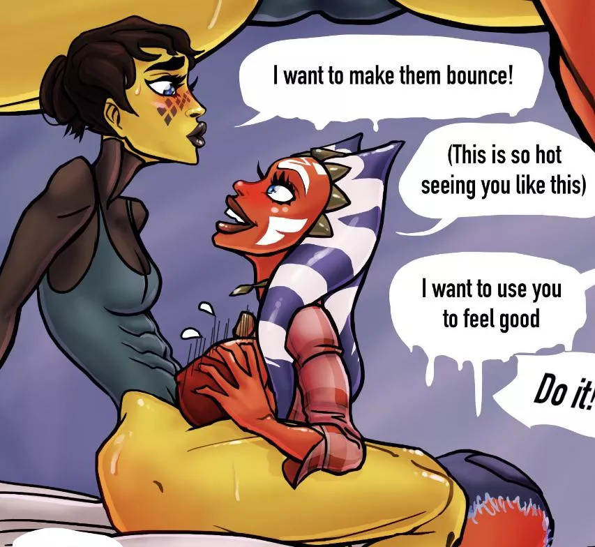 Barriss and Ahsoka titjob (VegaVersio) [Star Wars Clone Wars] posted by VegaVersio