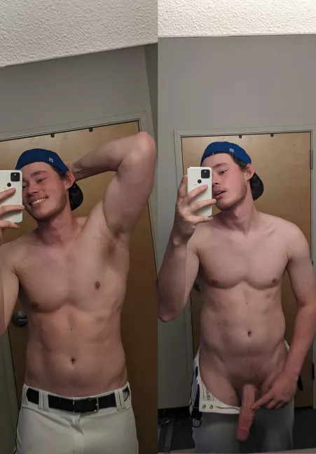 Baseball pants can hide a lot by xldoublesausage