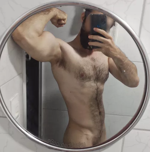 Basic mirror selfie by Bearded_Hunky