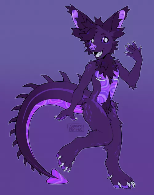 bat dragon! (art by me, spareferret on twitter) by bonusweasel