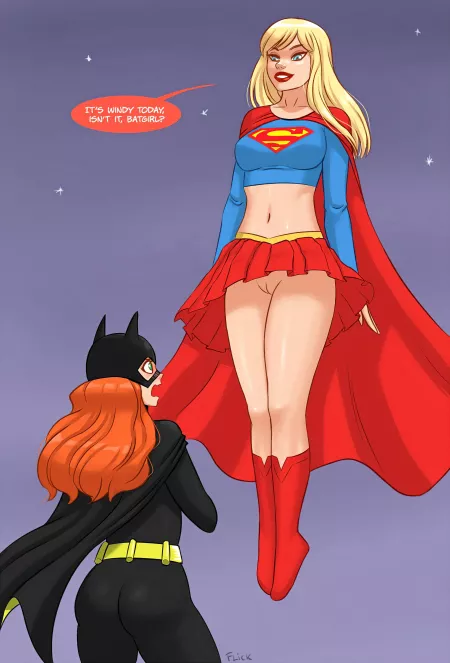 Batgirl and Supergirl - (DC Comics) - [Flick] by AtrosRH