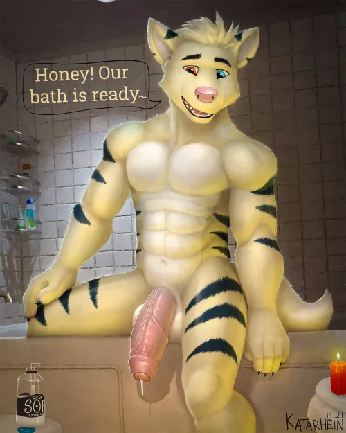 Bath time (Katarhein) by TangentYoshi