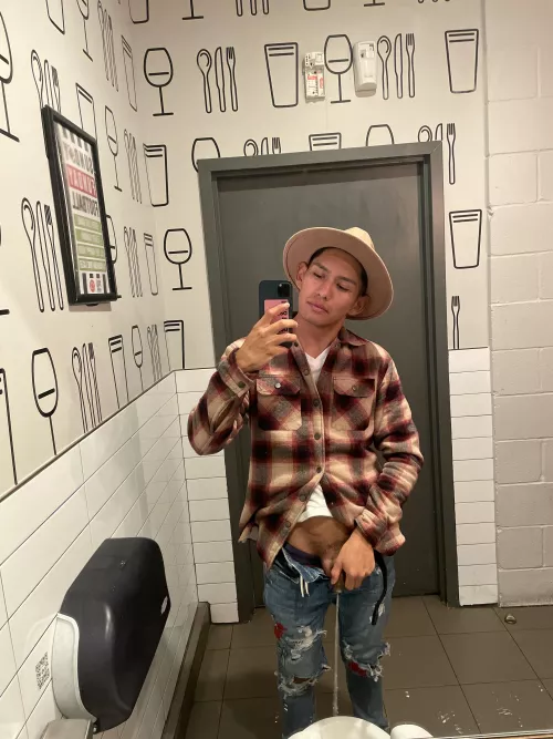 Bathroom selfie by christhewallflower