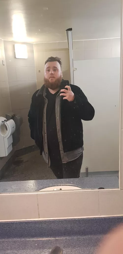 Bathroom selfie by beardednchubbyguy