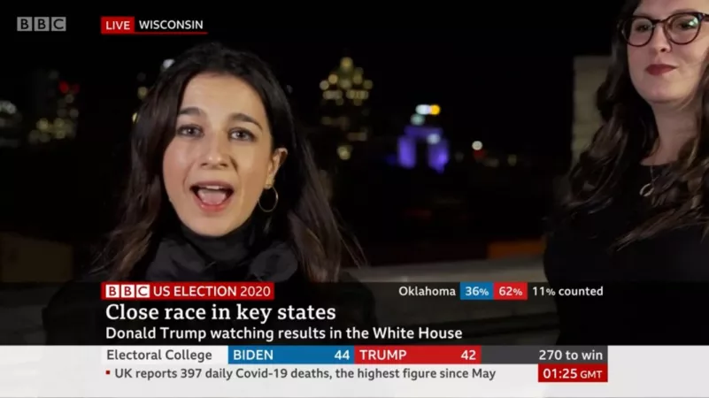 BBC News anchor (left) and her guest (right) post-interview by PM_ME_YOUR_HOLOCRONS
