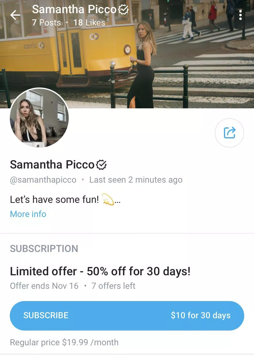 BBCAN 7 Sam Picco now on Onlyfans posted by you_sername