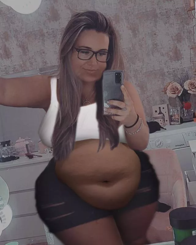 BBW-fication progress~ | BBW morph commissioned to me! posted by furry_hentai_addict