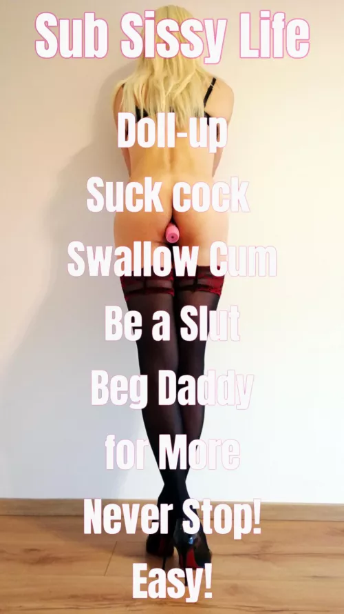 Be a sub sissy bimbo! don't think, submit! (it's me on the pic 😇) by cdcecile