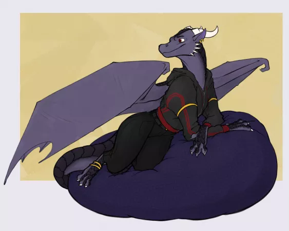 Bean bag Recline, by me by AnAdorableTeaDragon