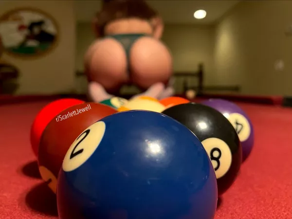 Beat me in pool and you can stuff any of my “pockets” 😉 [oc] by ScarlettJewell
