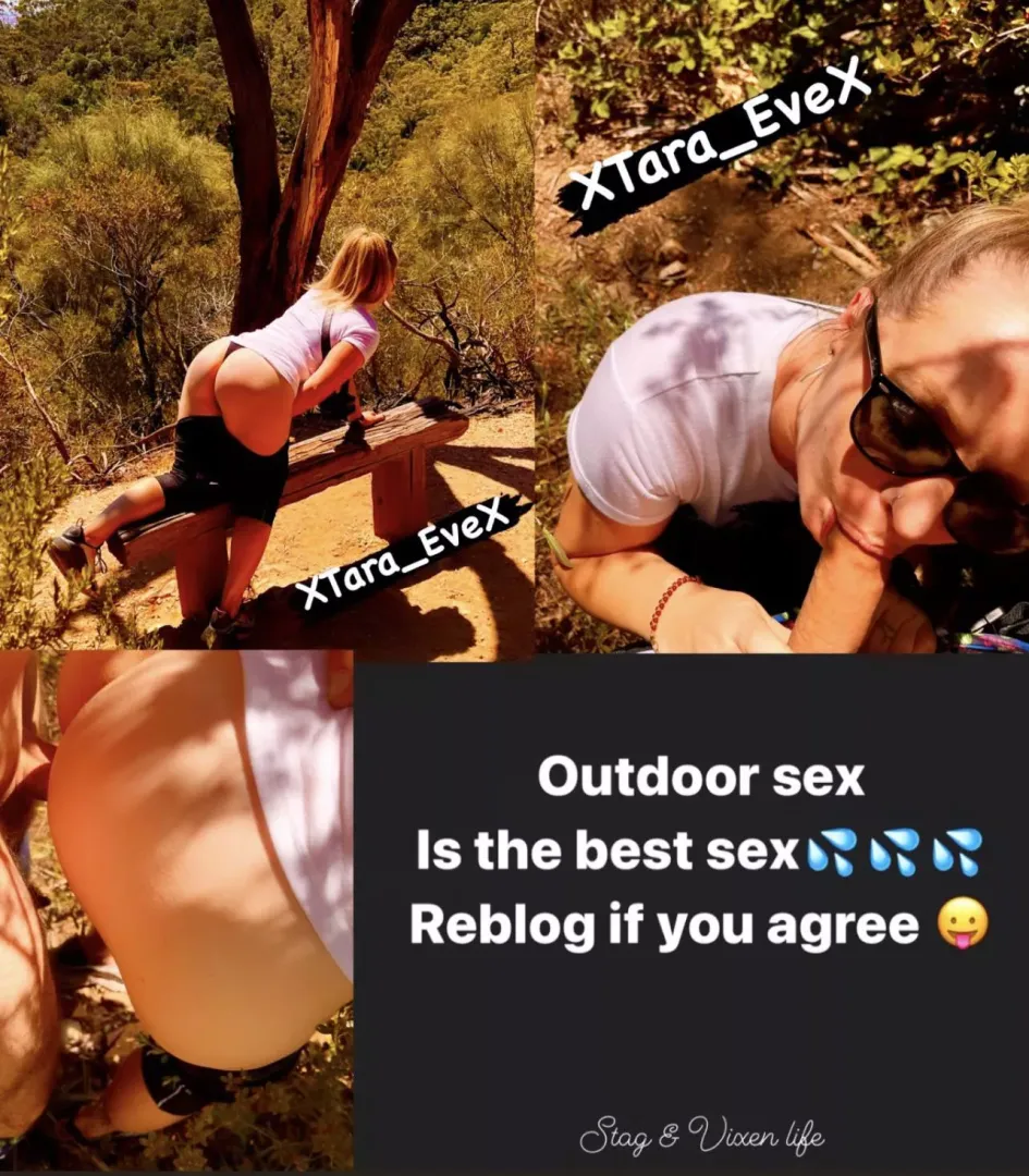 Beautiful day for a hike & a fuck 😛 We love outdoor sex 😍😈💦 Who wants to join us on our next hike? #hikingadventures #publicsex #outdoorflashing #exhibitionsm #hornycouple #vixenwife #cumslut [02:51] posted by TaraAndNiko69