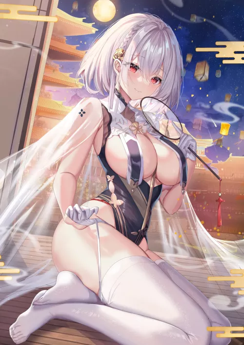 Beauty Evening for Commander (shanguier) [Azur Lane] by elegantloveglimmer