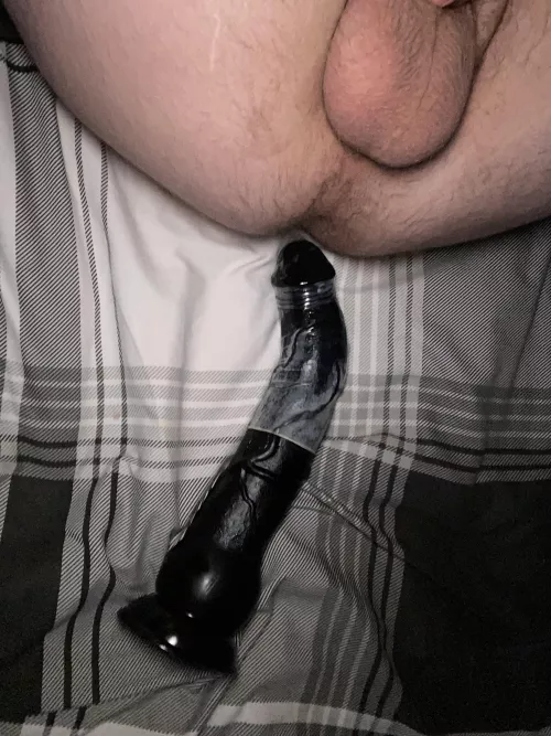 Been prepping all day for this monster! 🥵 do you think I can take all of it?? by Professional-Drop220