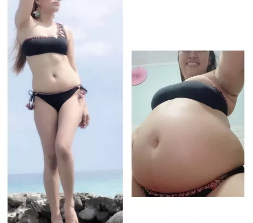 Before & after i ate a lot everyday by maximalourdes