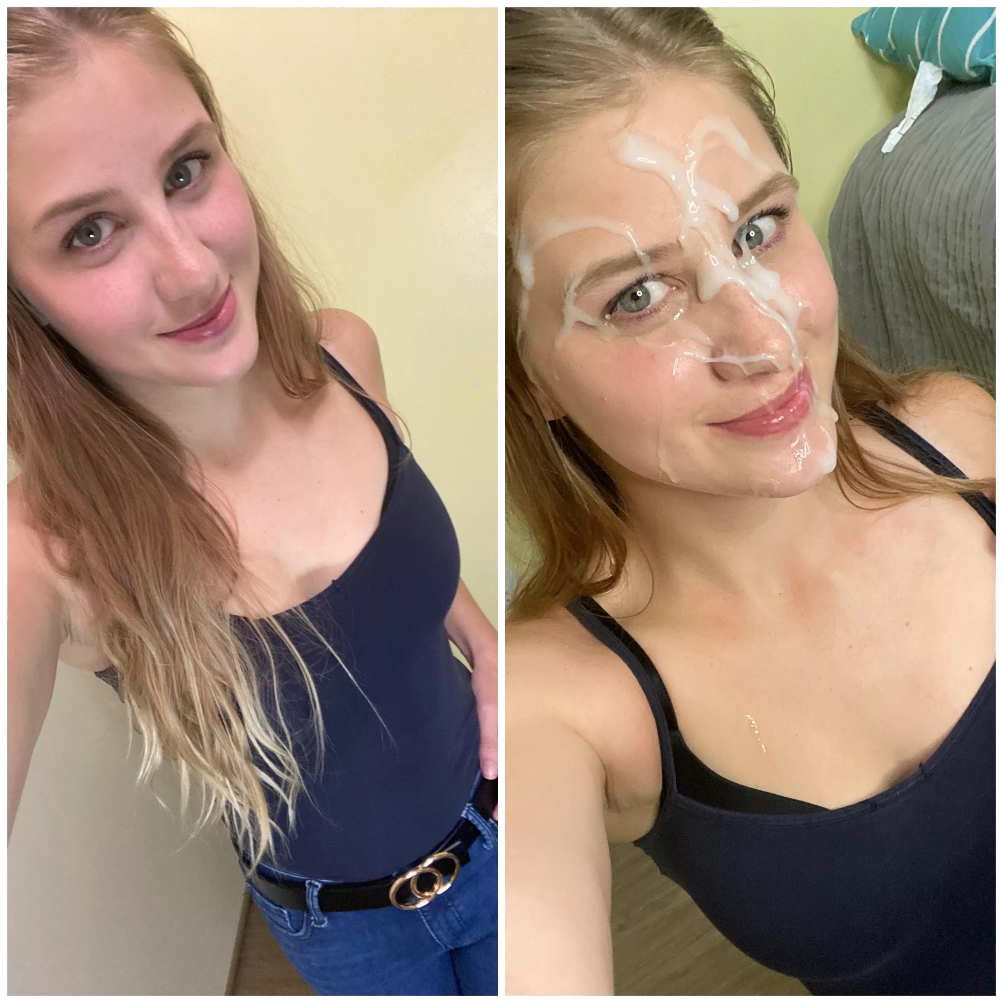 Before and after for this blonde posted by Justforfun218