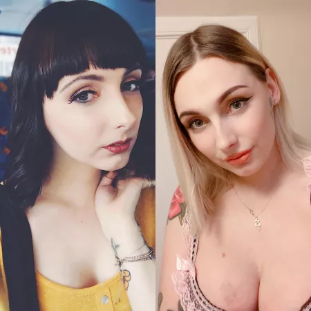 Before and after! Getting there. Kinda wanna go bigger with my boobs. (Currently 36E) by Hannahtheapprentice