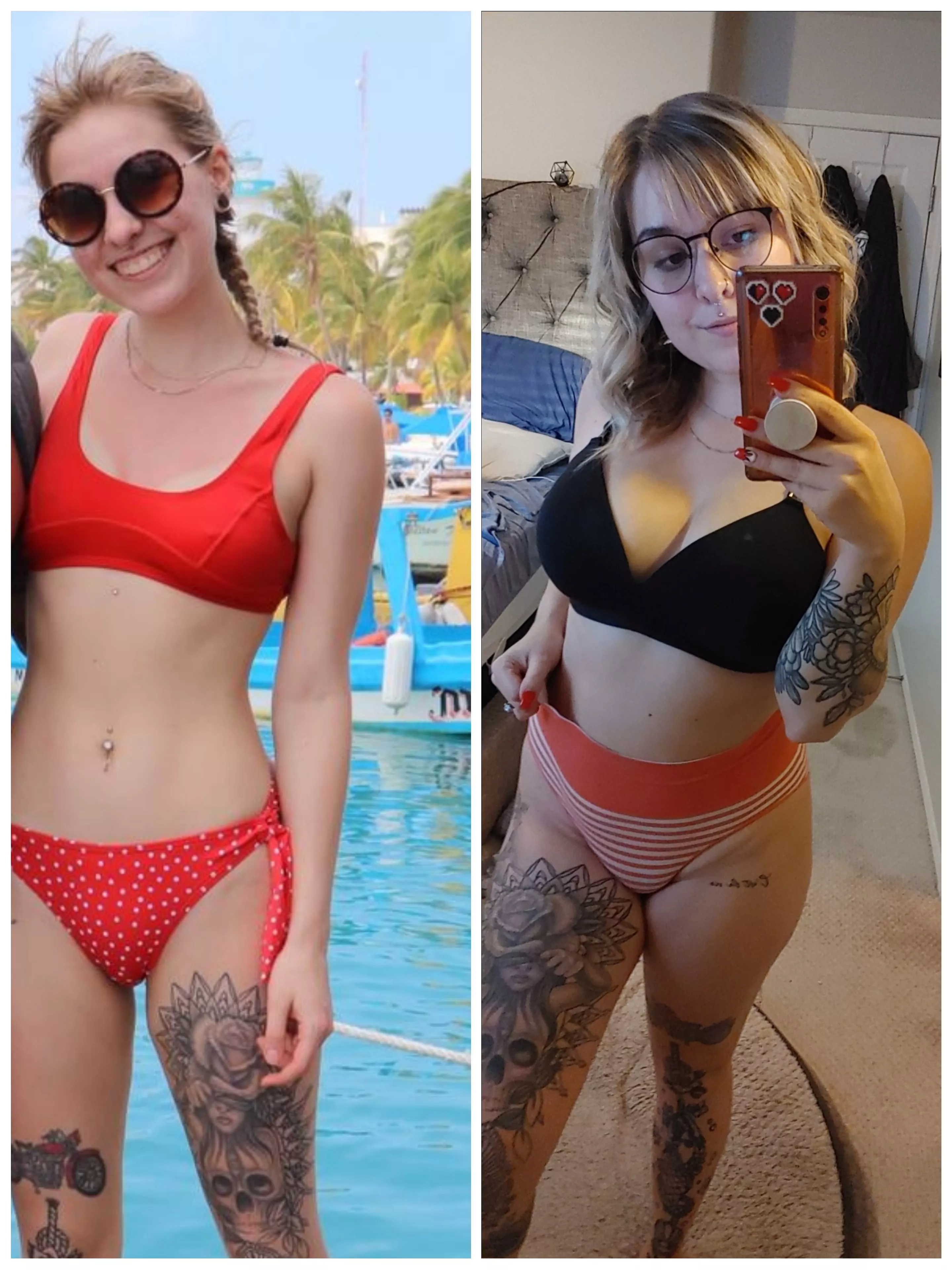 before and after having a baby. what do you think? posted by sunshine3452