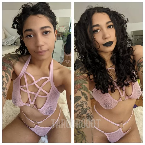 Before and after my makeup! What do you think? by TarooRooot