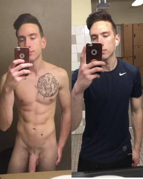 Before and after the gym. by chipxlte