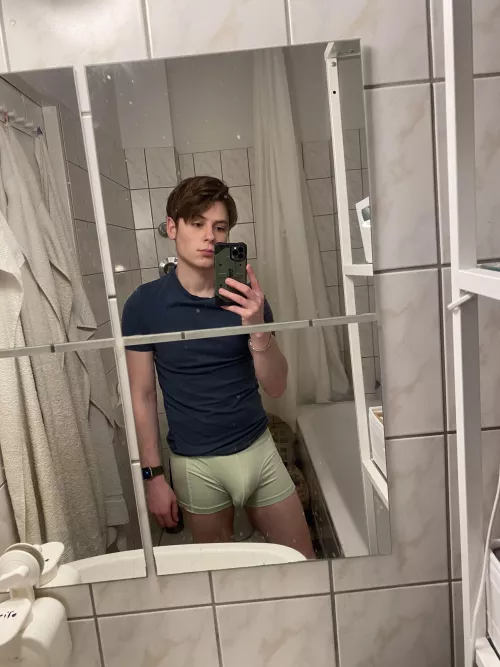 Before jumping into the shower. by OnlyKivan