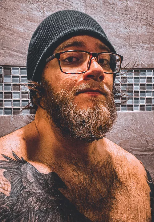 Before you ask, I took the beanie off before I showered 😂❤️ by Efficient_Tax_5201