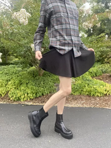 Being out in a skirt makes me so damn anxious by Juliandrops