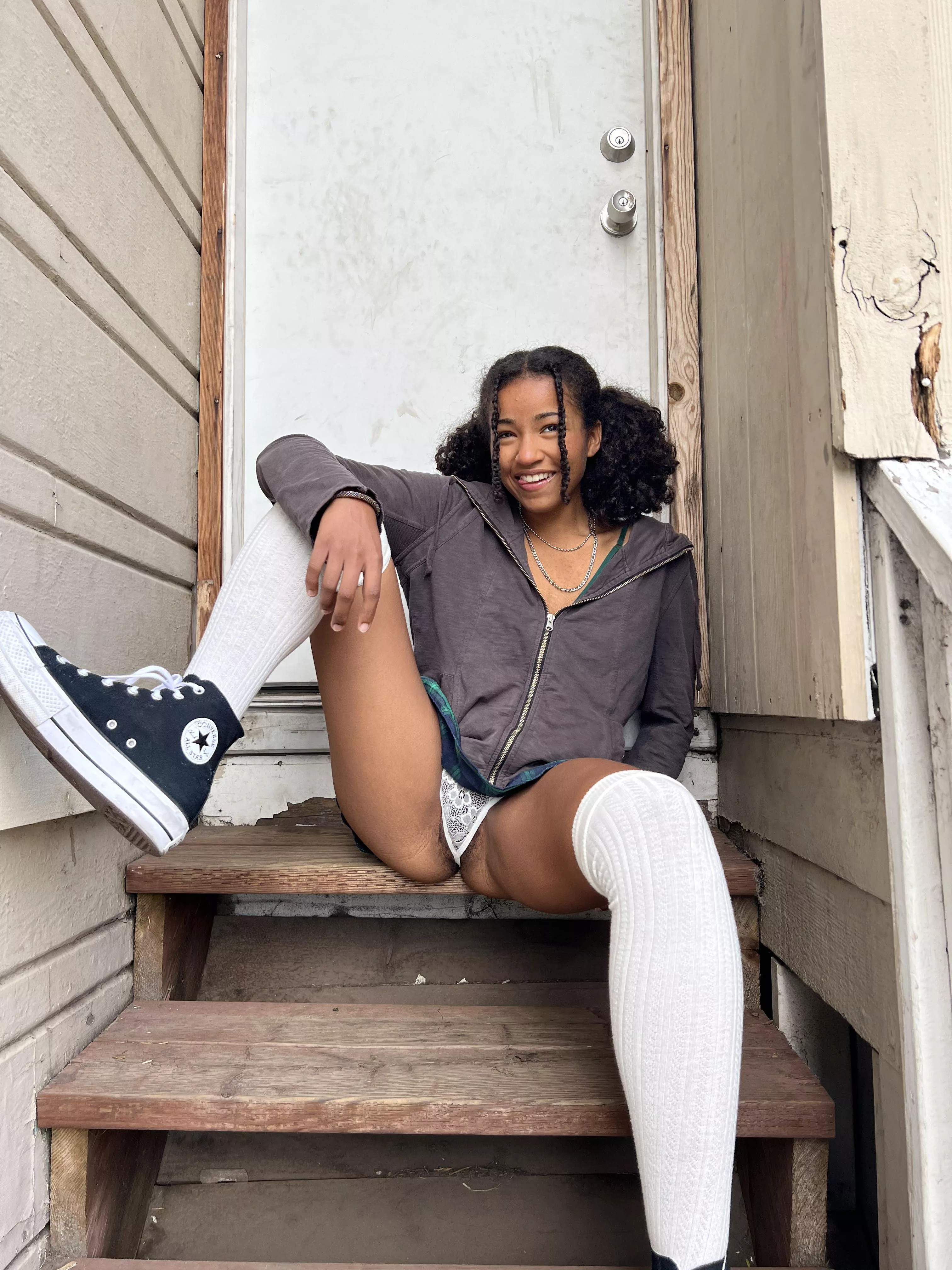 Being silly outside posted by lexlovescock