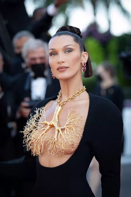 Bella Hadid in Schiaparelli necklace | 74th Cannes Film Festival | 'Tre Piani'' screening | July/11/2021 | [AIC] by maxwe11d
