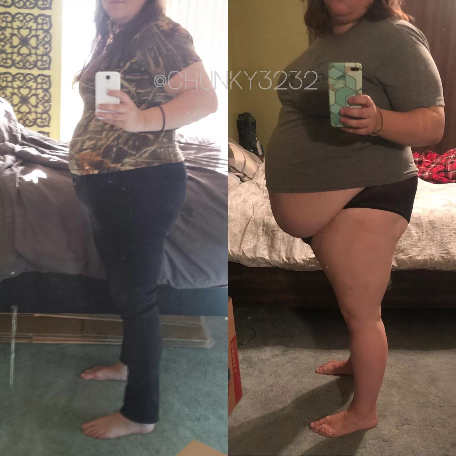 Belly looks a little different back then. I think I grew a bit, what do you think? 😜 posted by chunky3232