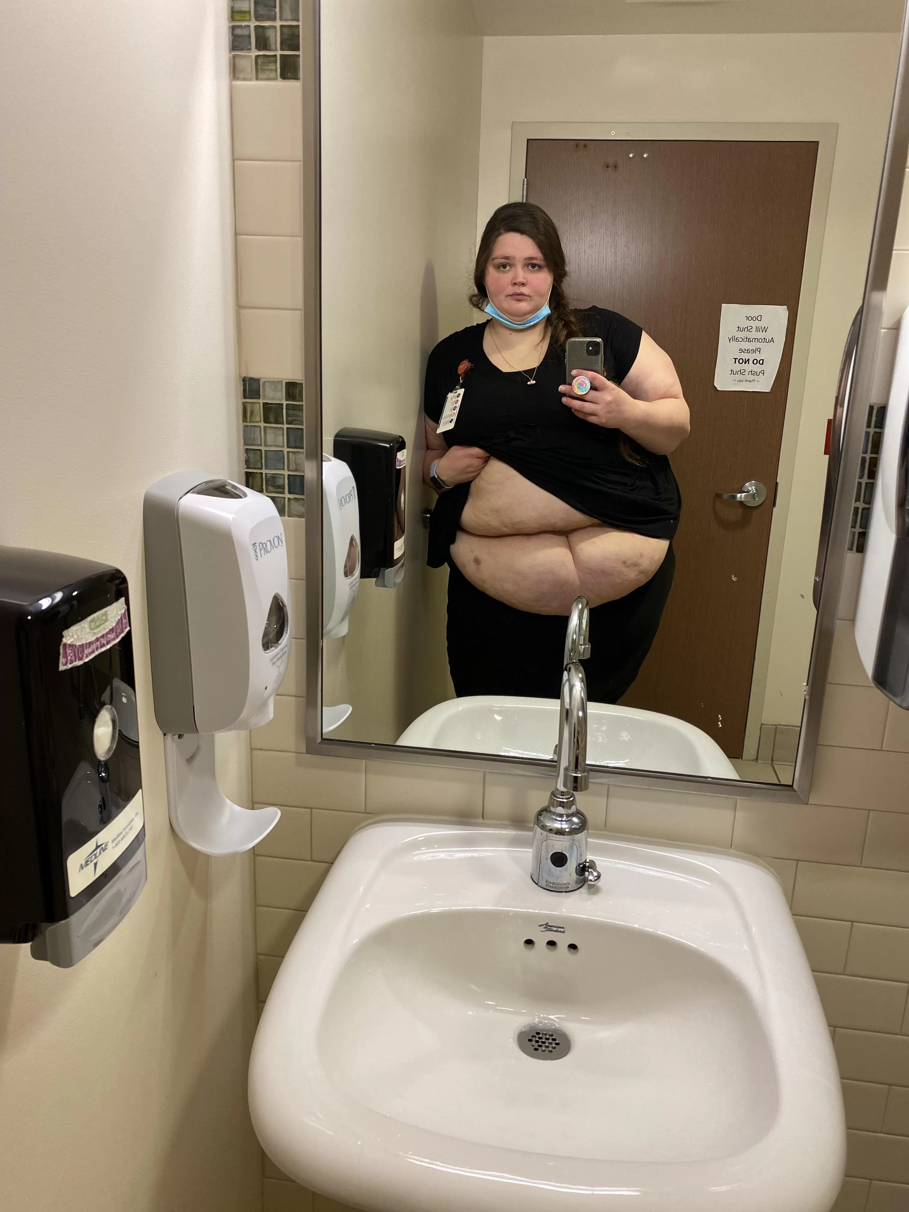 Belly out at work 😅 posted by ABeretta