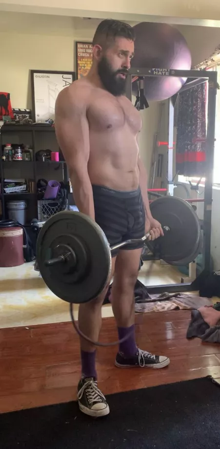 Benefits of a home gym is the privilege of getting to workout in your undies by 12Limerence