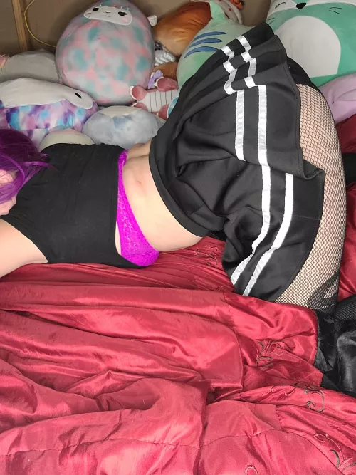 Bent over far enough? by SpaceBunnyLuna