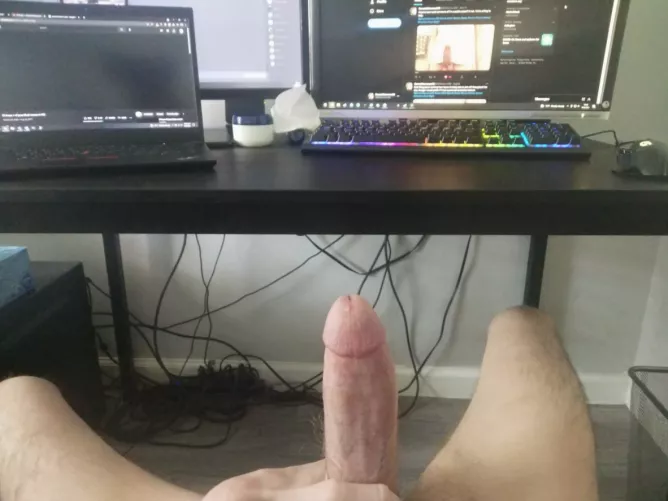 Best part about working from home is being able to jerk off in the middle of the work day. by Gonewildaccount69