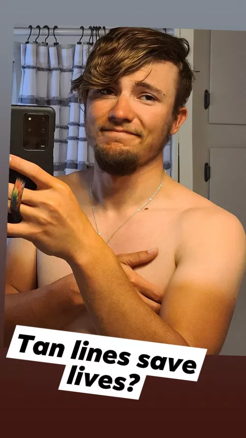 Best part about working outside 60-80 hours a week? Sweet sweet tan lines! by lifeisasnacc