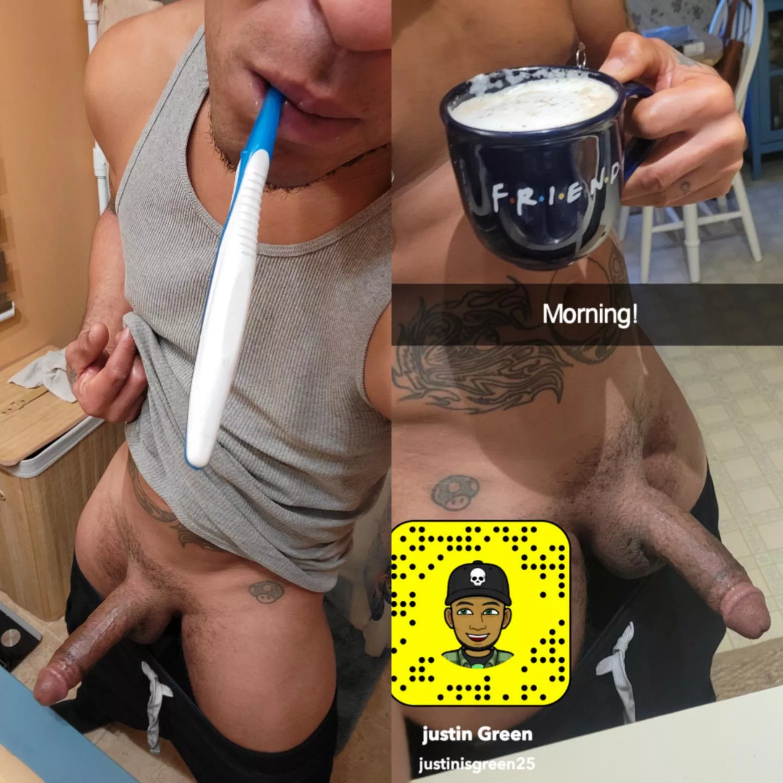 Best part of waking up 🍆💦☕ posted by miztagreen